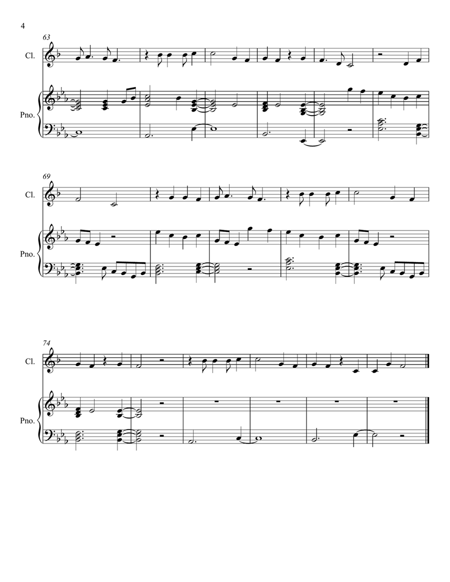 These Days These Days Clarinet Solo scores gallery preview page 4