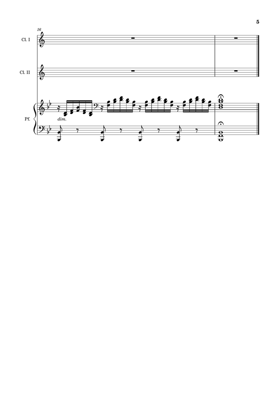 Ave Maria by F. Schubert – Clarinet Duet and Piano. Score and Parts Clarinet Duet scores gallery preview page 5