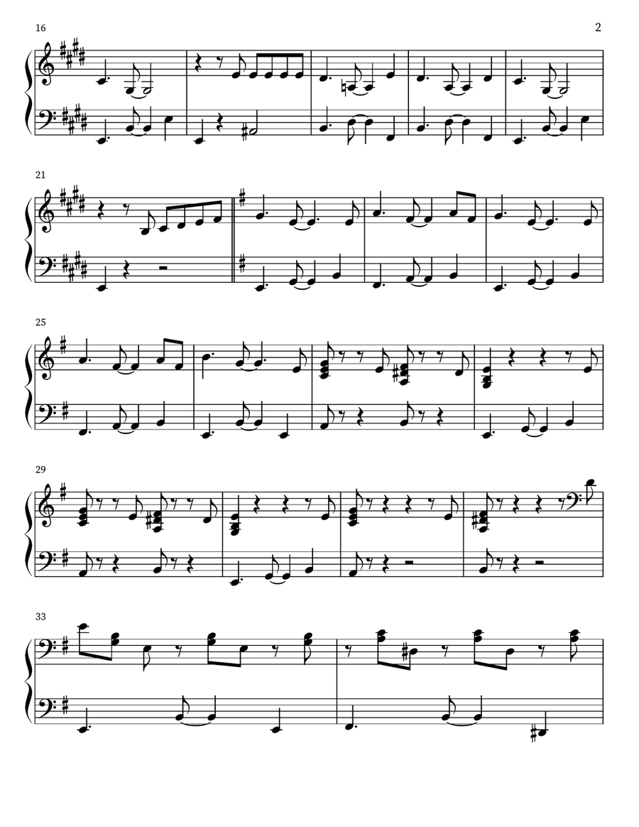 Quizas Quizas Quizas Quizas Quizas Quizas Easy Piano scores gallery preview page 2