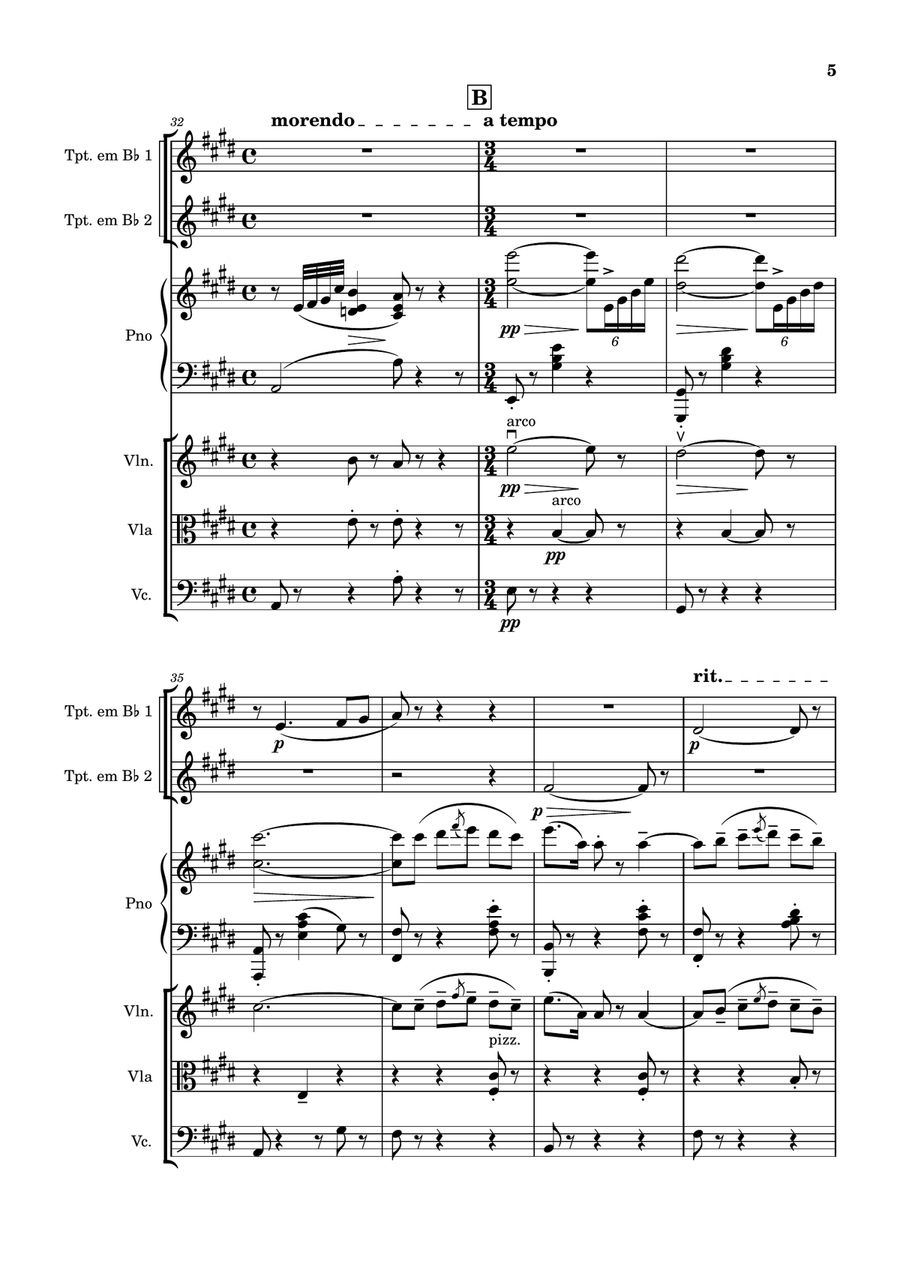 Musetta's Waltz, La Bohème SC 67 Small Ensemble scores gallery preview page 5