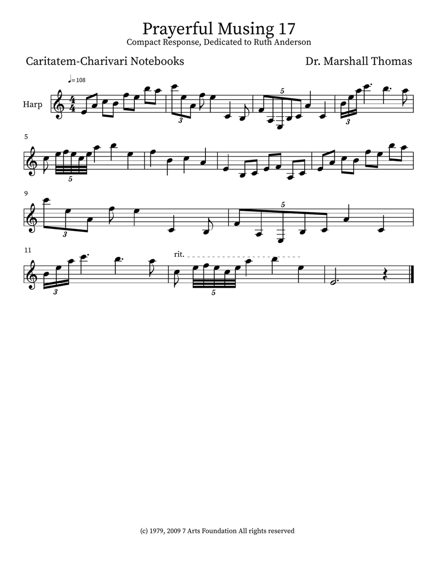 Prayerful Musing 17 Prayerful Musing 17 Small Ensemble scores gallery preview page 3