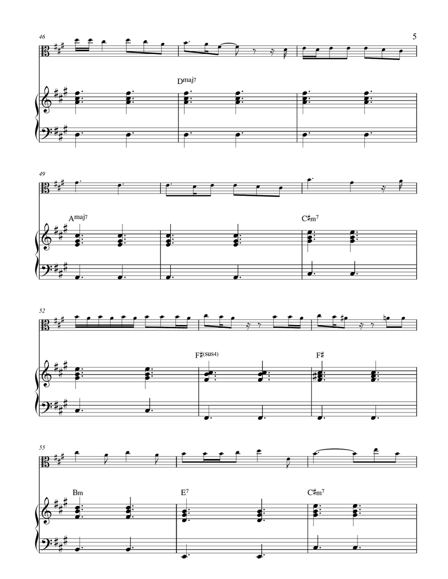 Die With A Smile Die With A Smile Viola scores gallery preview page 5