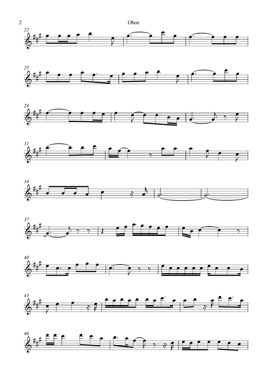 Die With A Smile Die With A Smile Oboe Solo scores gallery preview page 2