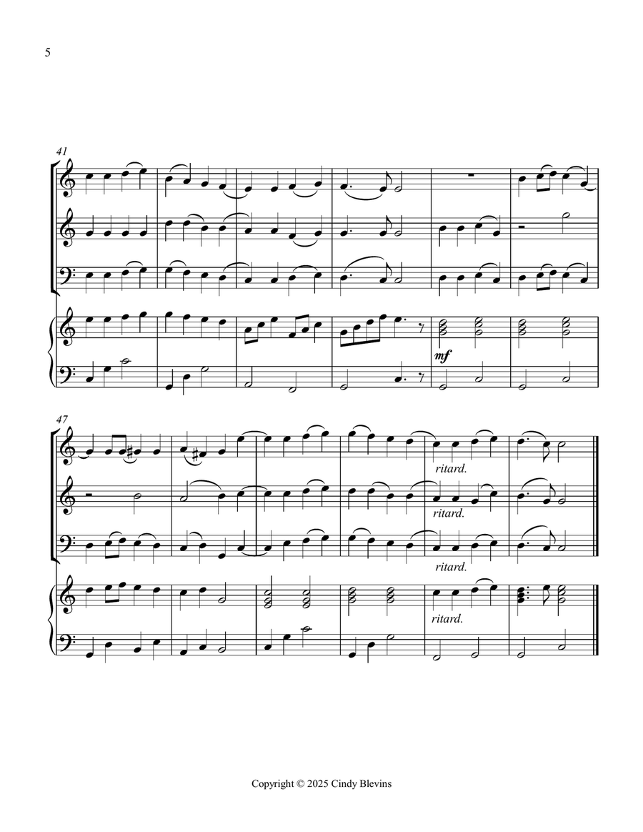 Joyful, Joyful, We Adore Thee, for Two Violins, Cello and Piano Piano Quartet scores gallery preview page 6