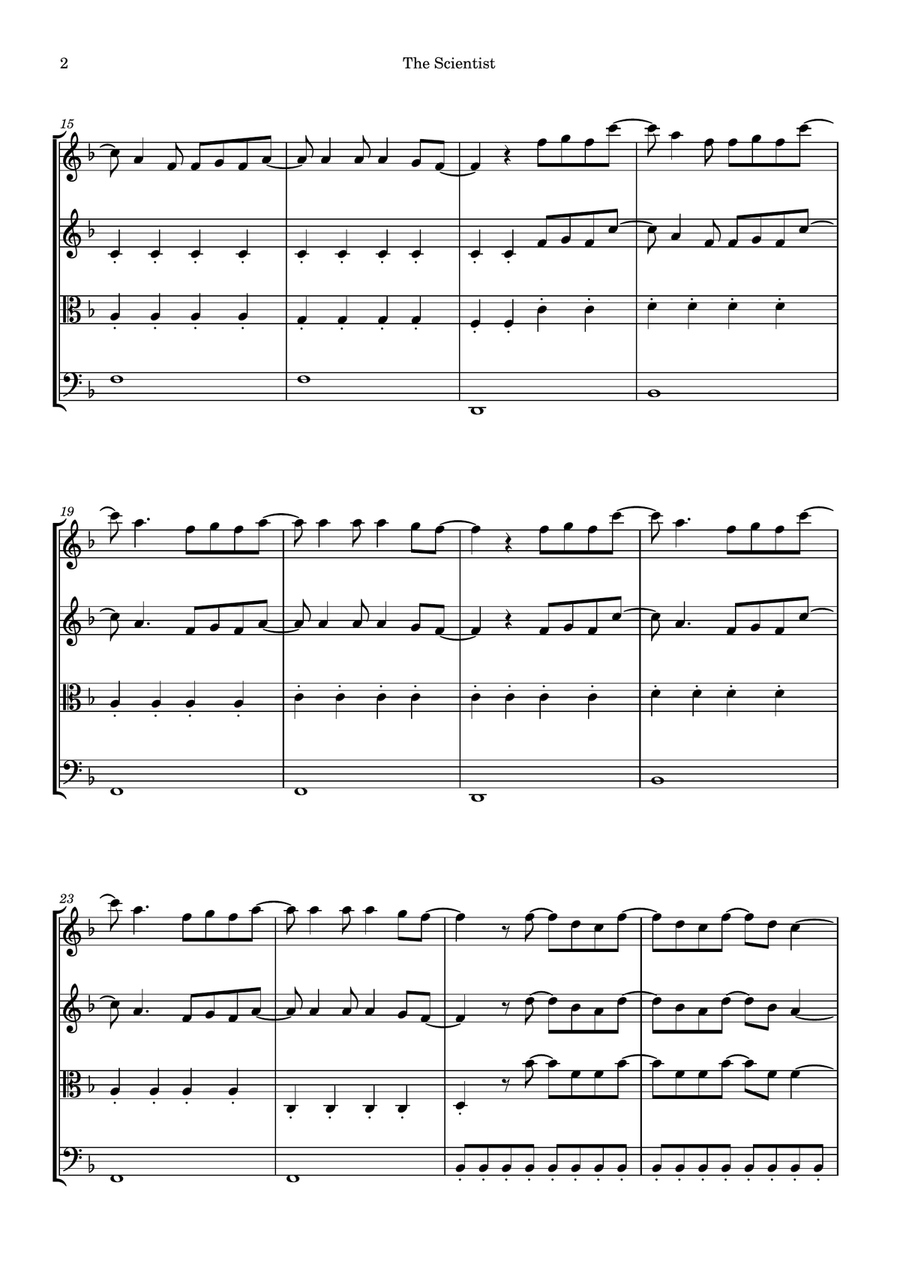 The Scientist String Quartet scores gallery preview page 2