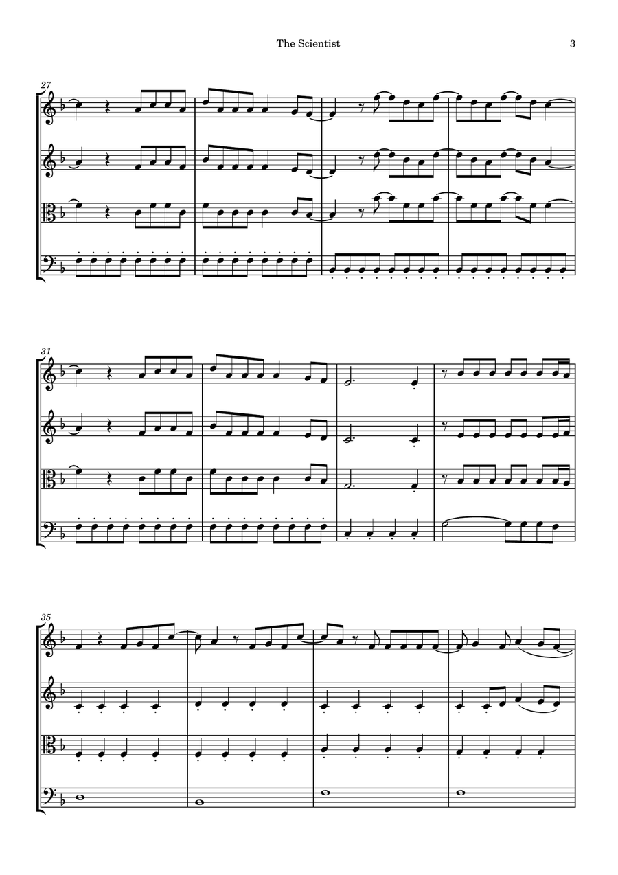 The Scientist String Quartet scores gallery preview page 3
