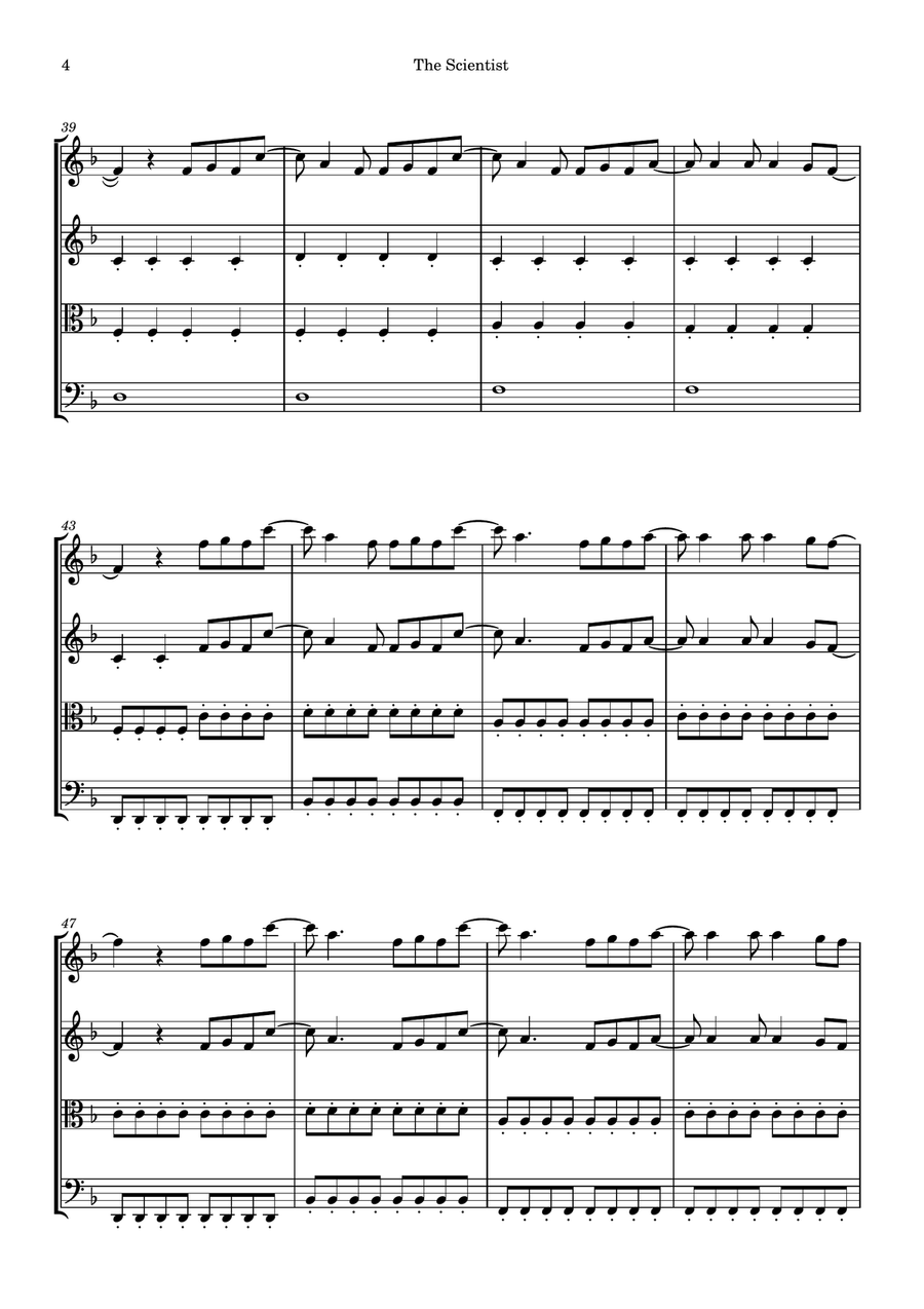 The Scientist String Quartet scores gallery preview page 4