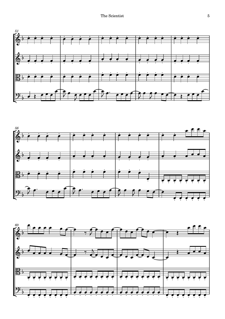 The Scientist String Quartet scores gallery preview page 5
