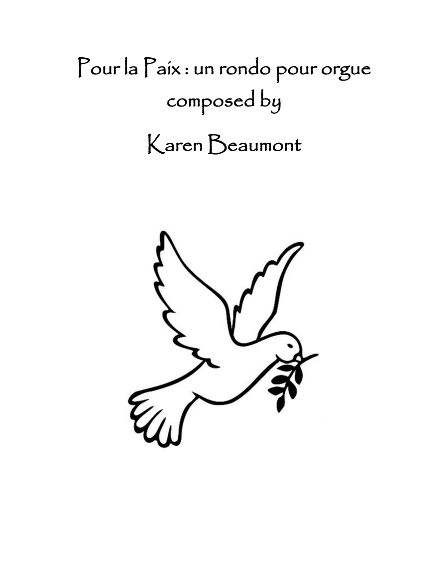 Pour la Paix : un rondo pour orgue Organ Solo scores gallery preview page 1