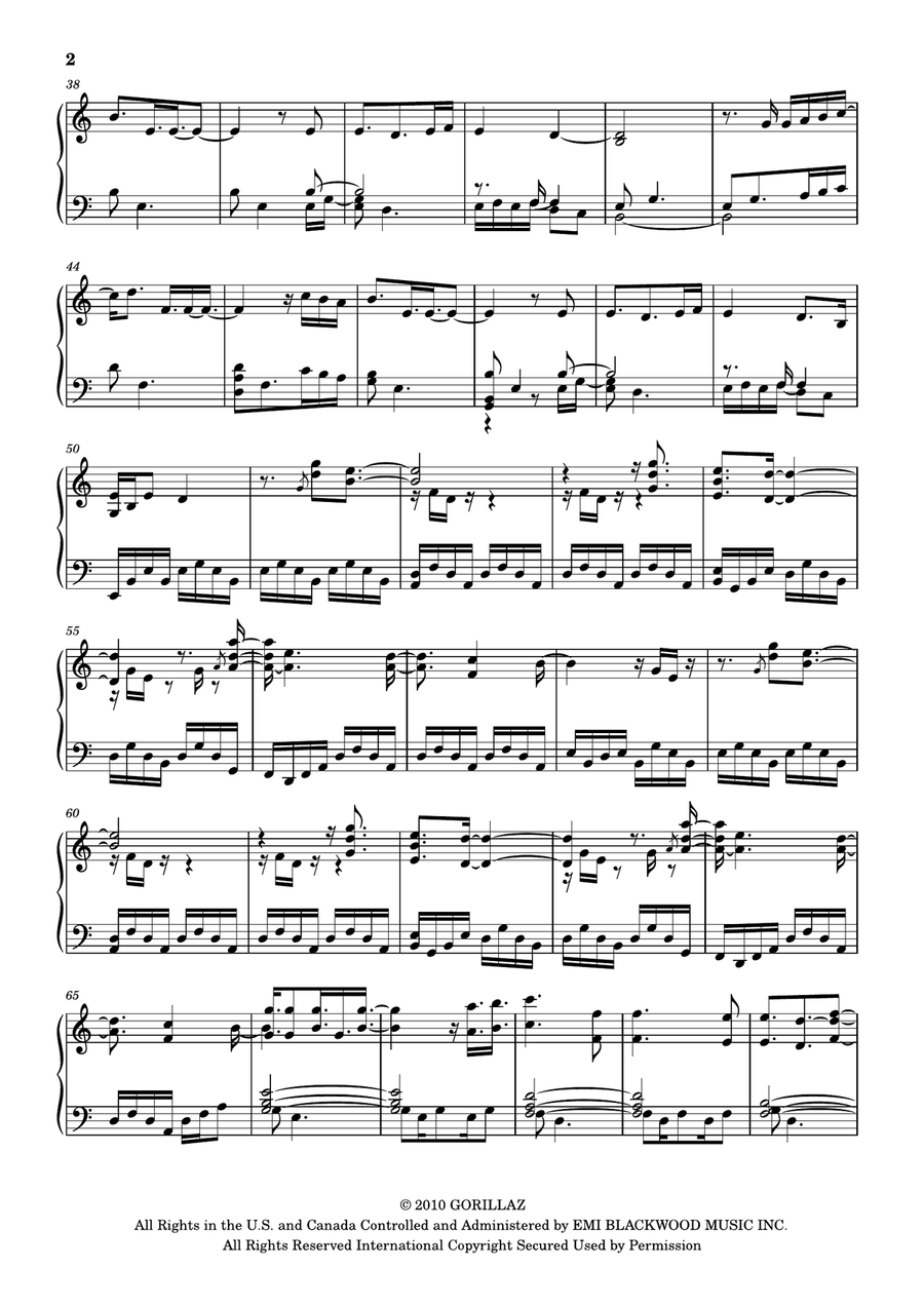 On Melancholy Hill Piano Solo scores gallery preview page 2
