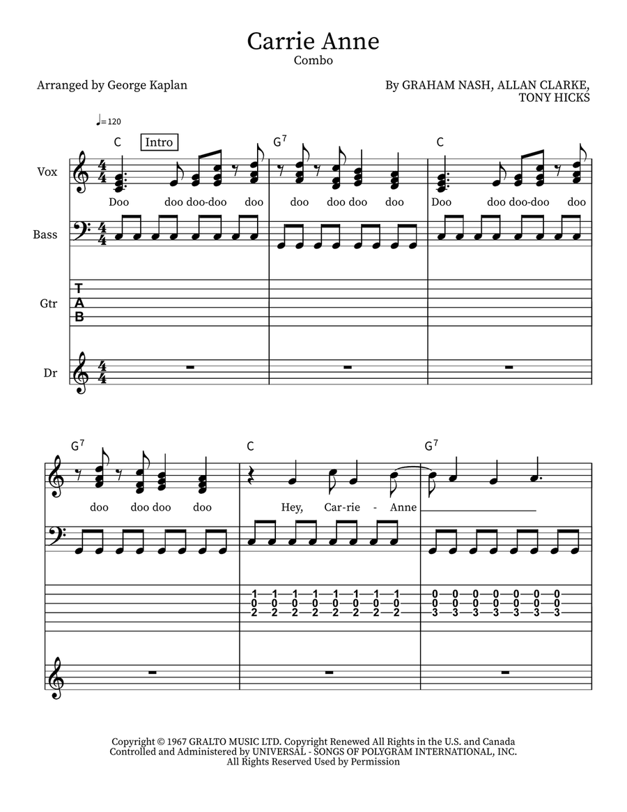 Carrie Anne Small Ensemble scores gallery preview page 1