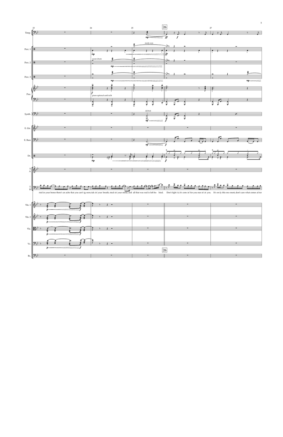 The Greatest Show 4-Part scores gallery preview page 5
