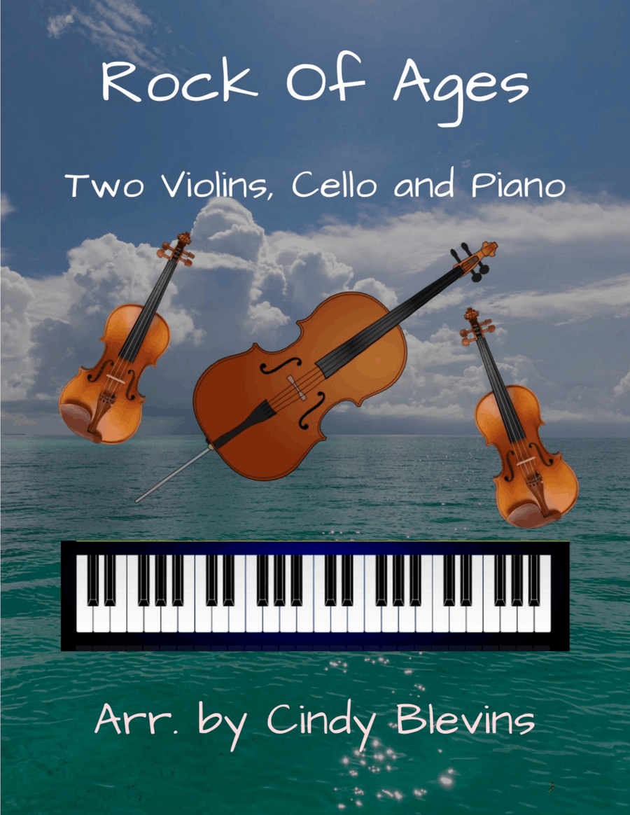 Rock of Ages, for Two Violins, Cello and Piano Piano Quartet scores gallery preview page 1