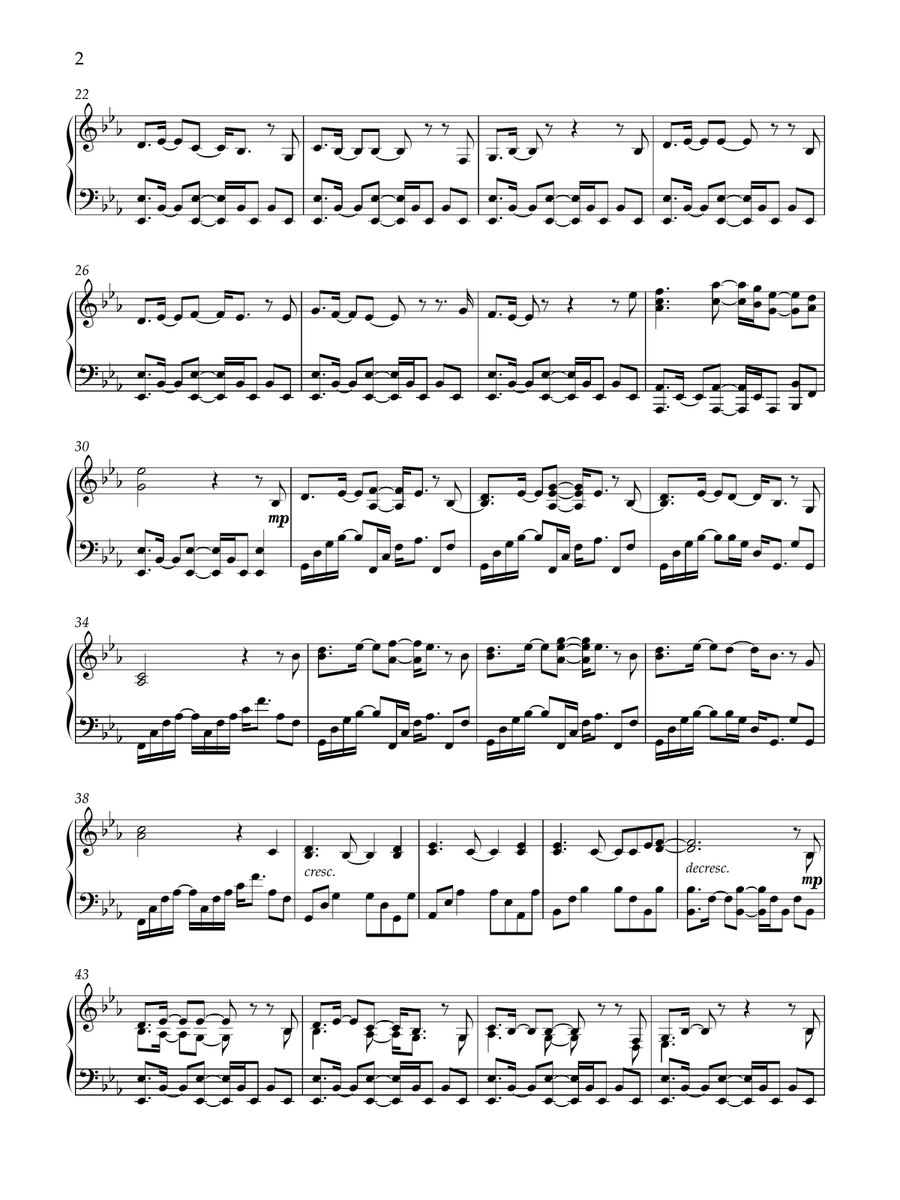 Three Songs Piano Solo scores gallery preview page 4