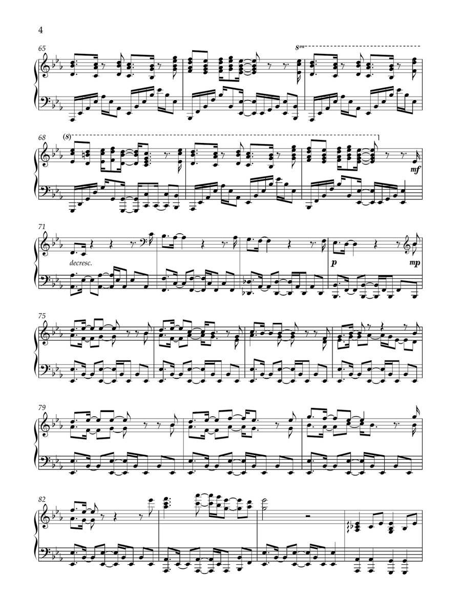 Three Songs Piano Solo scores gallery preview page 6