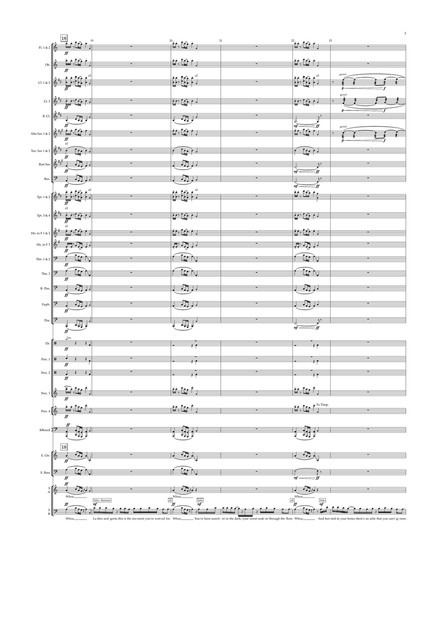 The Greatest Show Concert Band scores gallery preview page 3