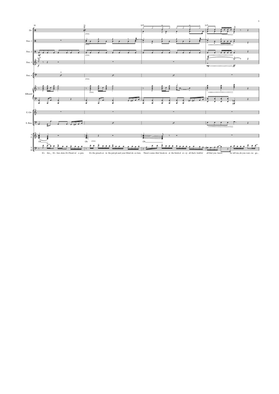 The Greatest Show Concert Band scores gallery preview page 5