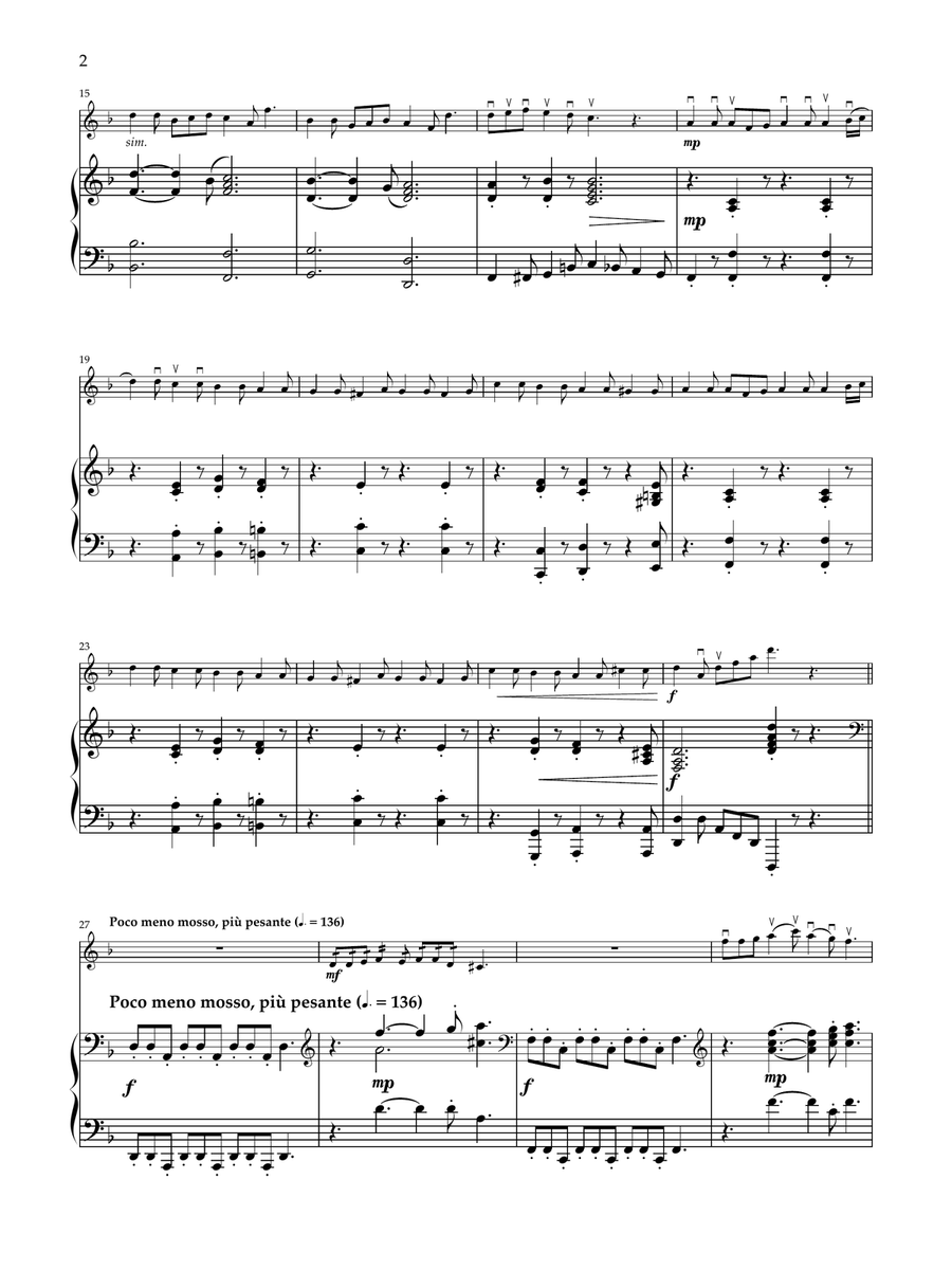 Rondo for violin and piano Violin Solo scores gallery preview page 4