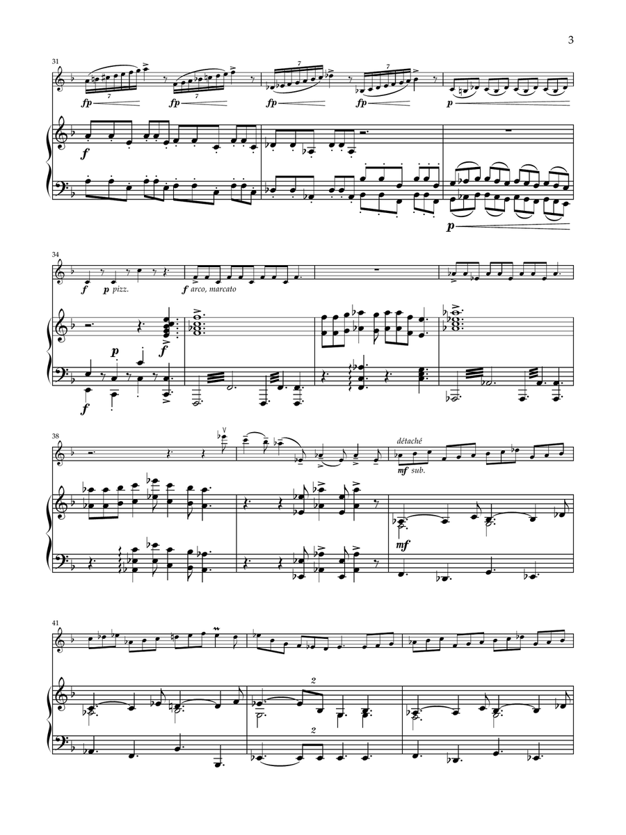 Rondo for violin and piano Violin Solo scores gallery preview page 5