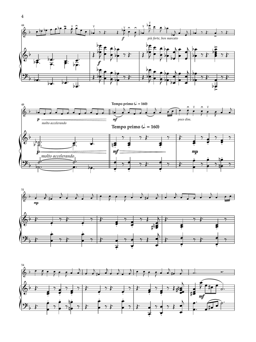 Rondo for violin and piano Violin Solo scores gallery preview page 6