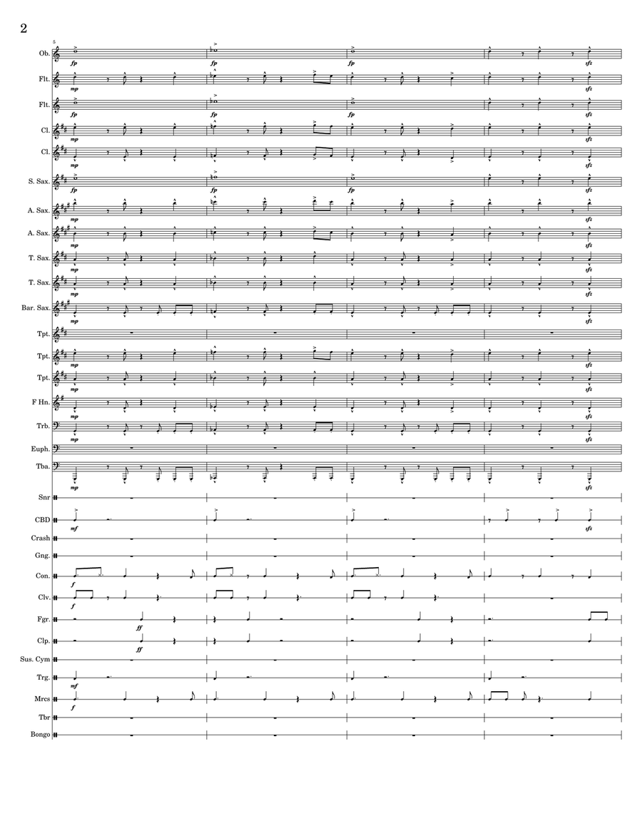 Wanderlust Wanderlust Concert Band scores gallery preview page 2