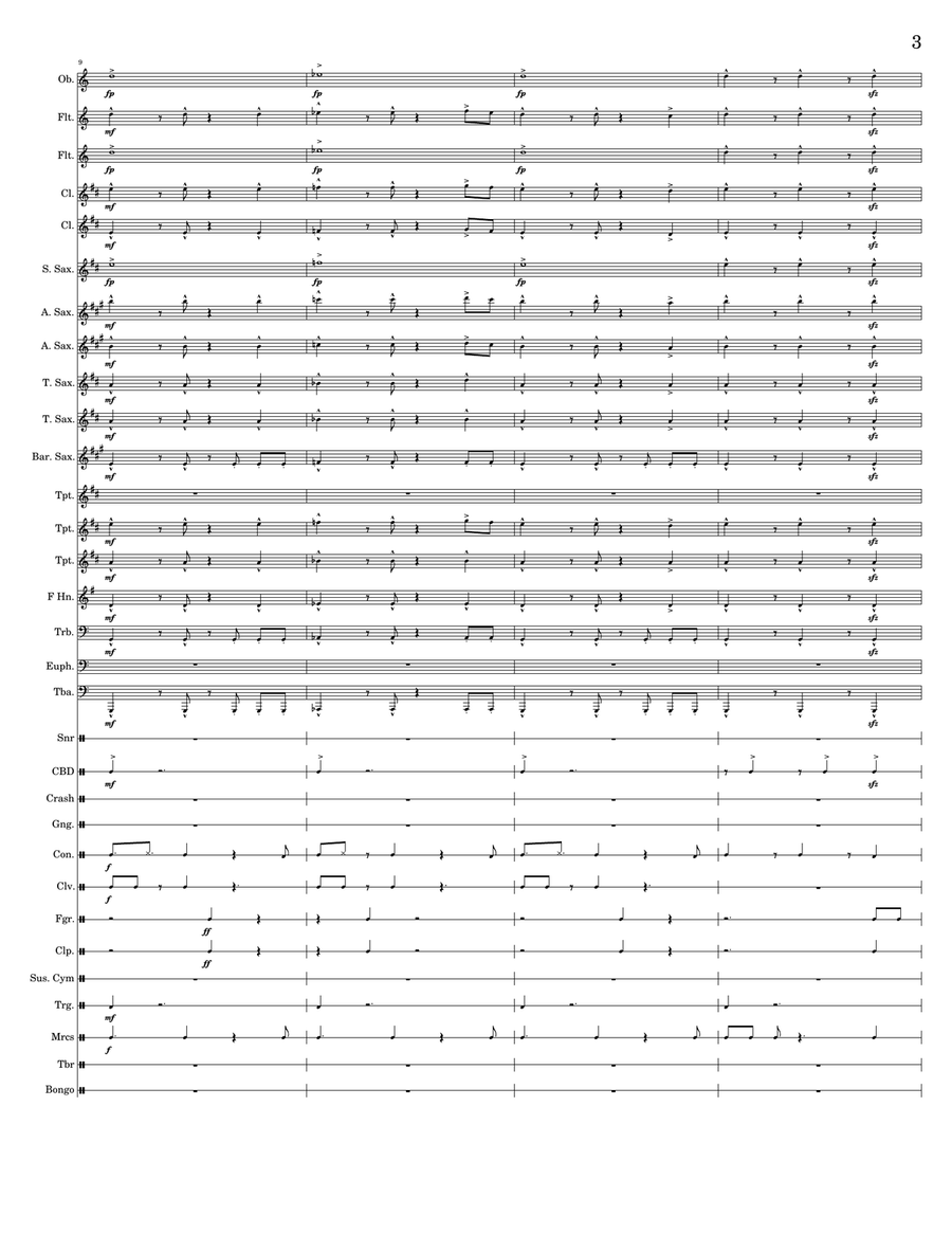 Wanderlust Wanderlust Concert Band scores gallery preview page 3