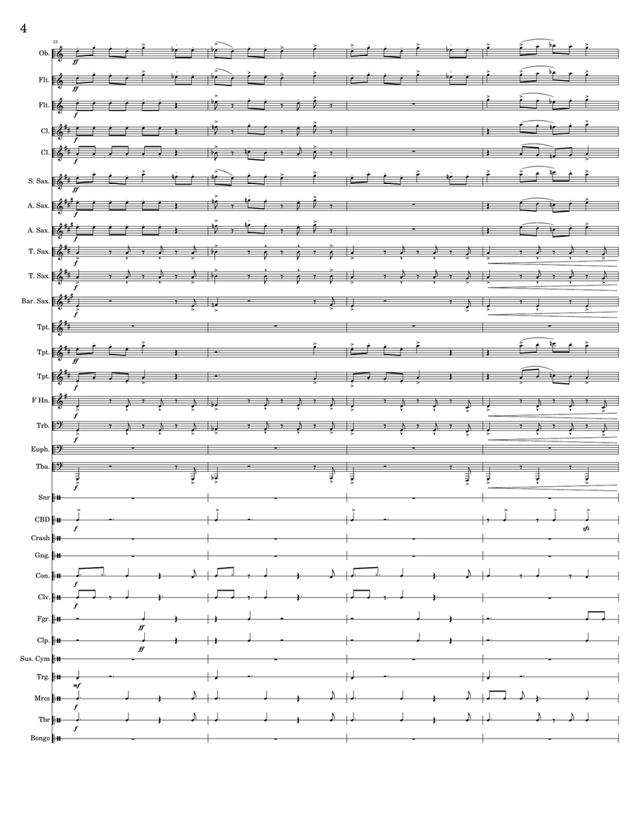 Wanderlust Wanderlust Concert Band scores gallery preview page 4
