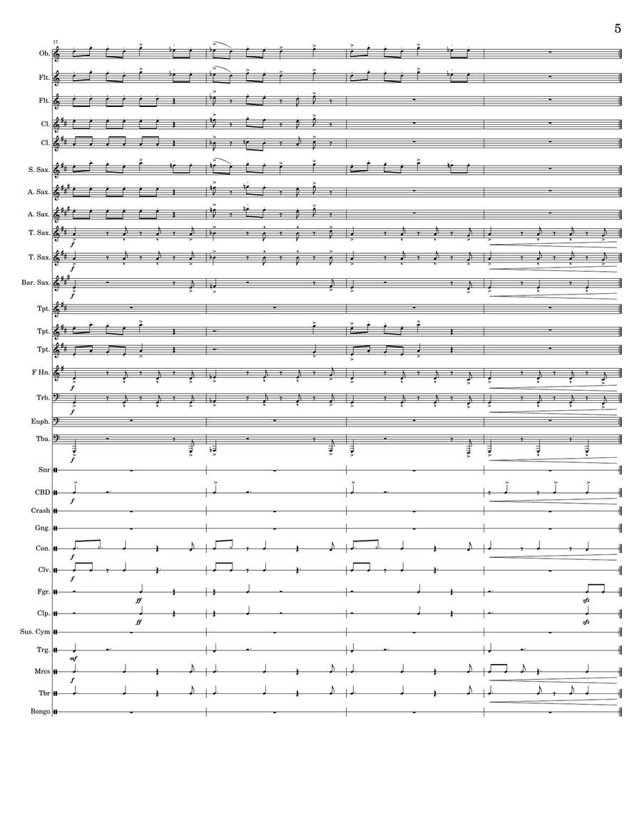 Wanderlust Wanderlust Concert Band scores gallery preview page 5