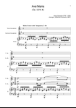 Ave Maria by F. Schubert – T. Sax, B. Sax and Piano. Score and Parts
