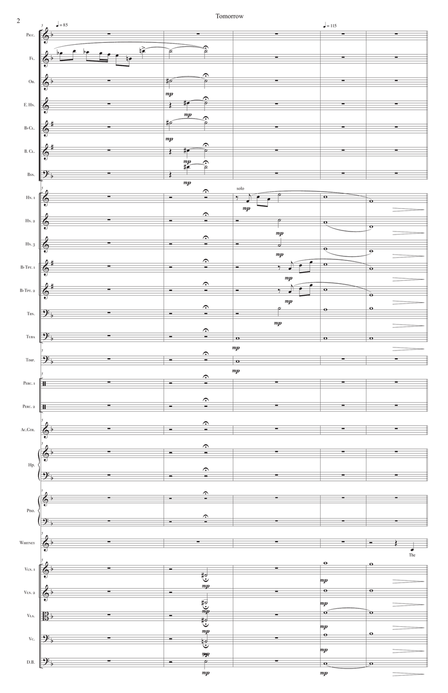 Tomorrow Full Orchestra scores gallery preview page 4