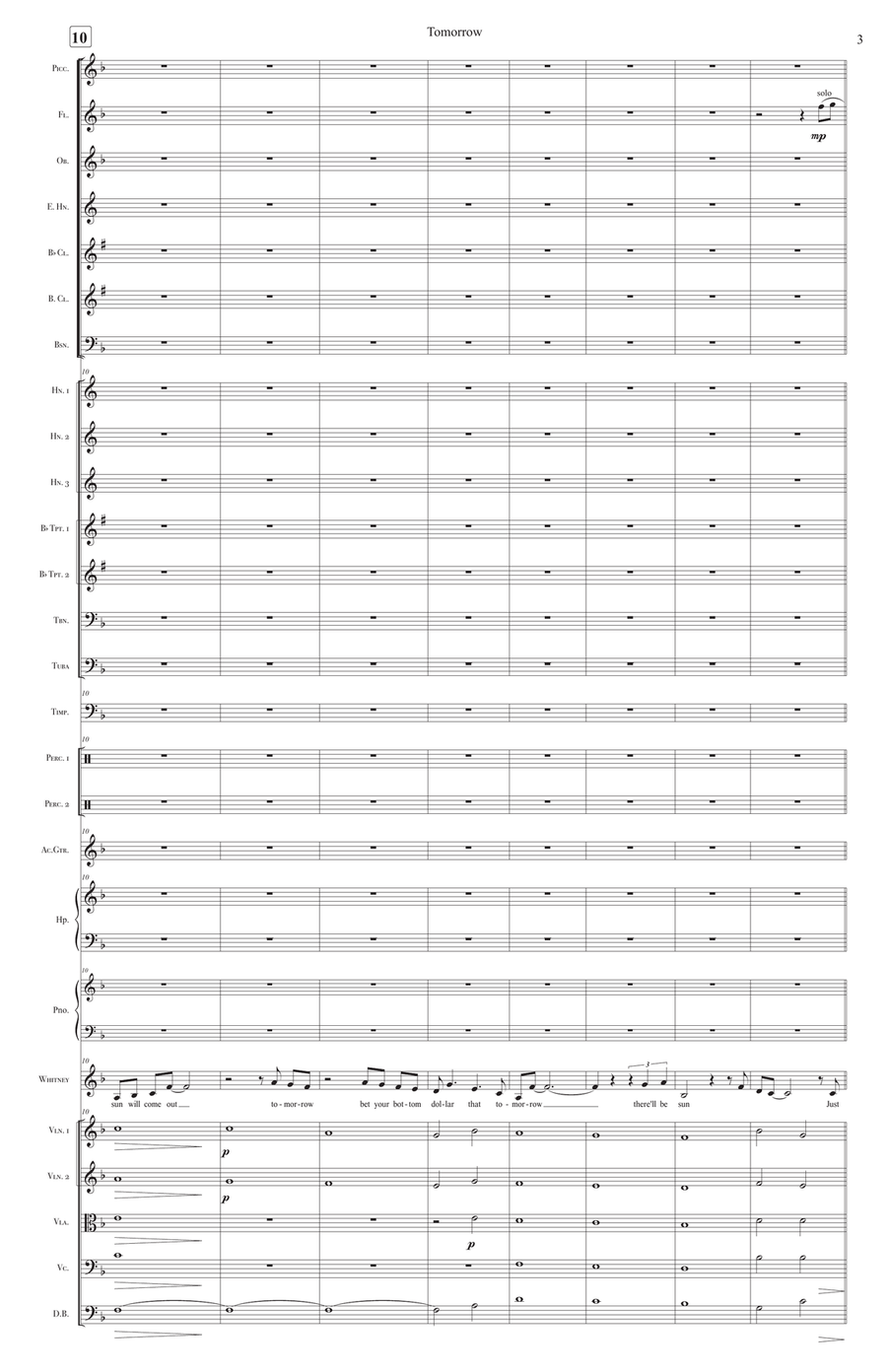 Tomorrow Full Orchestra scores gallery preview page 5