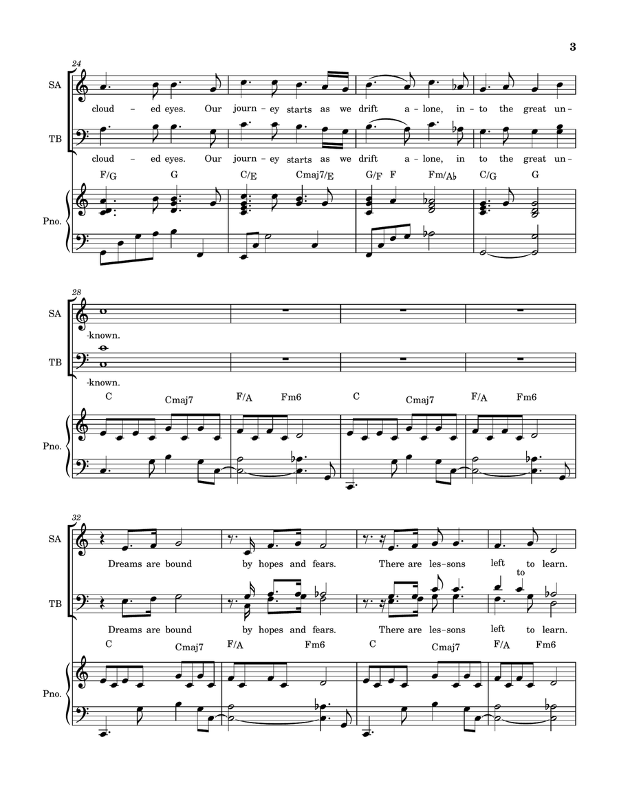 Into the Great Unknown Into the Great Unknown 4-Part scores gallery preview page 3
