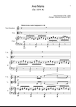 Ave Maria by F. Schubert – T. Sax, Viola and Piano. Score and Parts