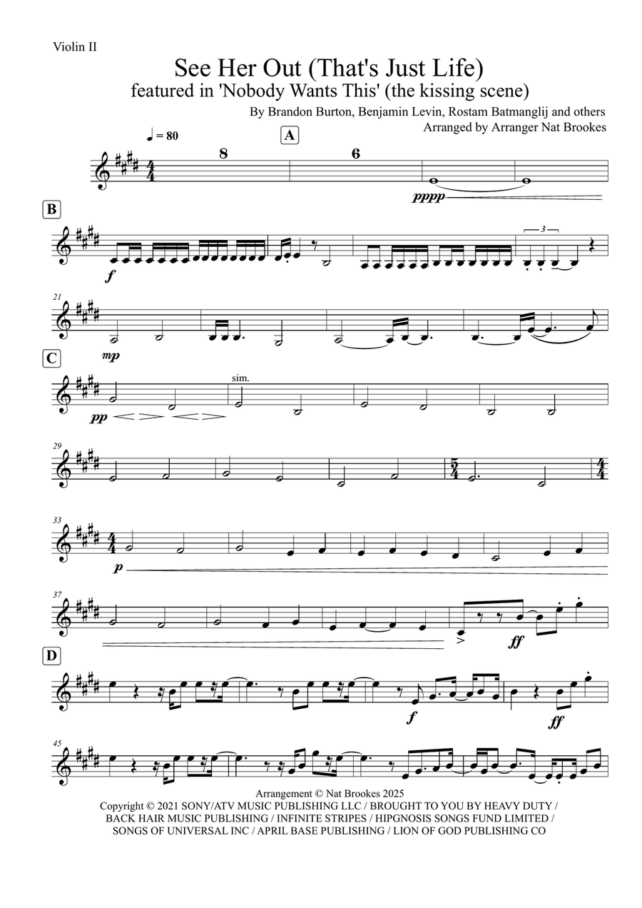 See Her Out String Quartet scores gallery preview page 4