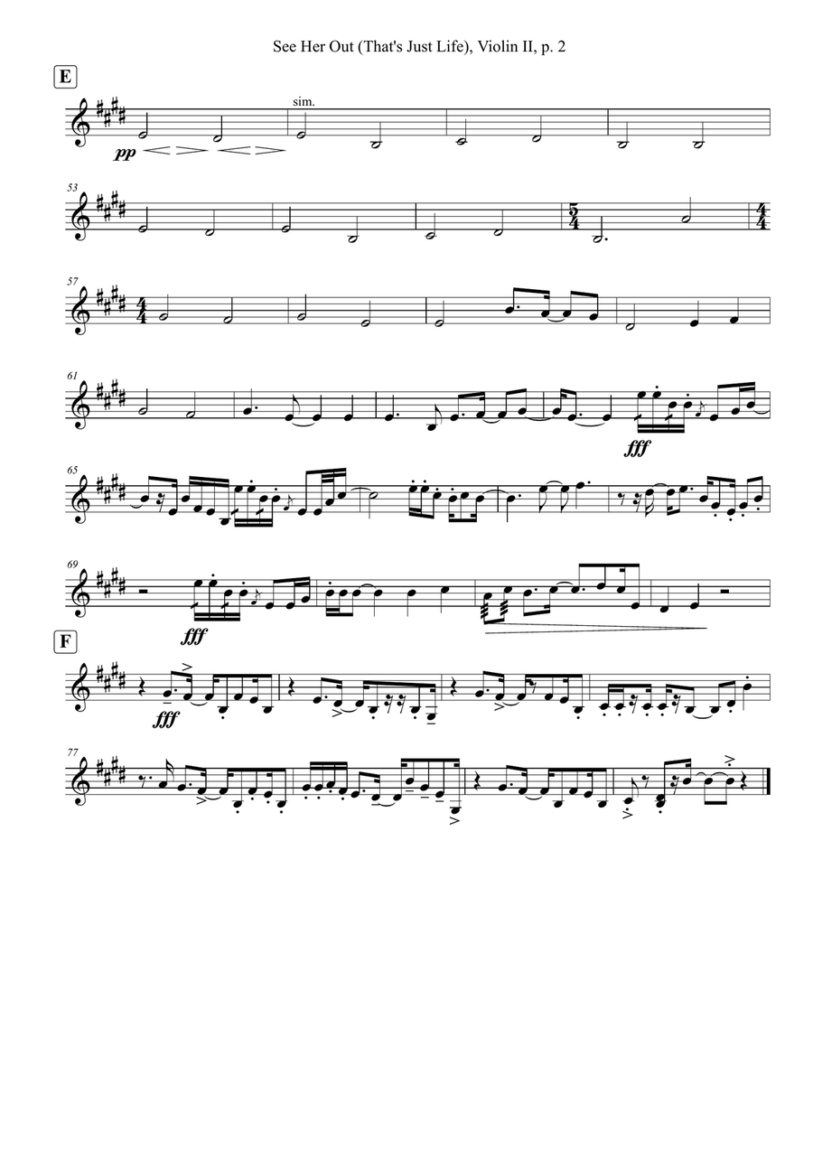 See Her Out String Quartet scores gallery preview page 5