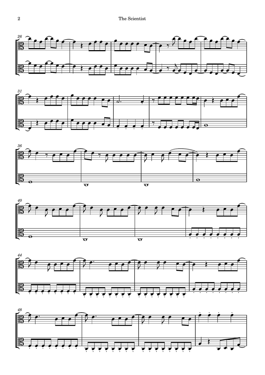 The Scientist The Scientist String Duet scores gallery preview page 2