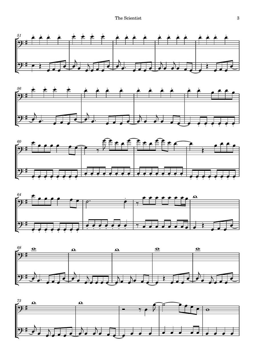 The Scientist The Scientist String Duet scores gallery preview page 3