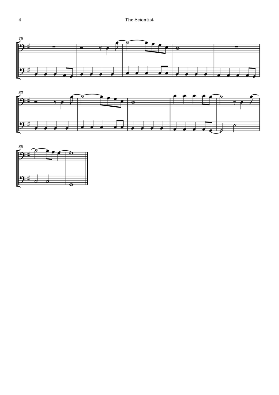The Scientist The Scientist String Duet scores gallery preview page 4