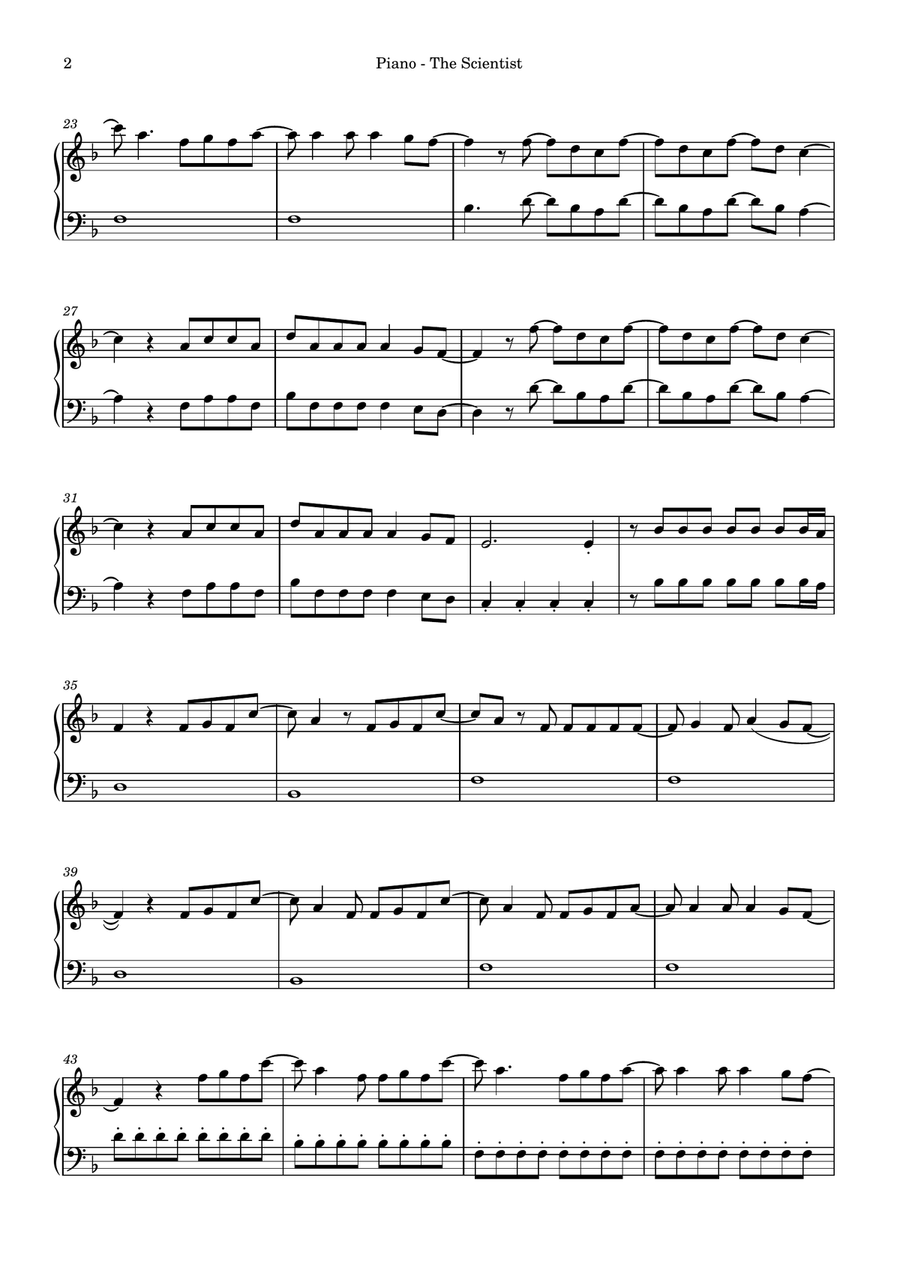 The Scientist String Duet scores gallery preview page 6