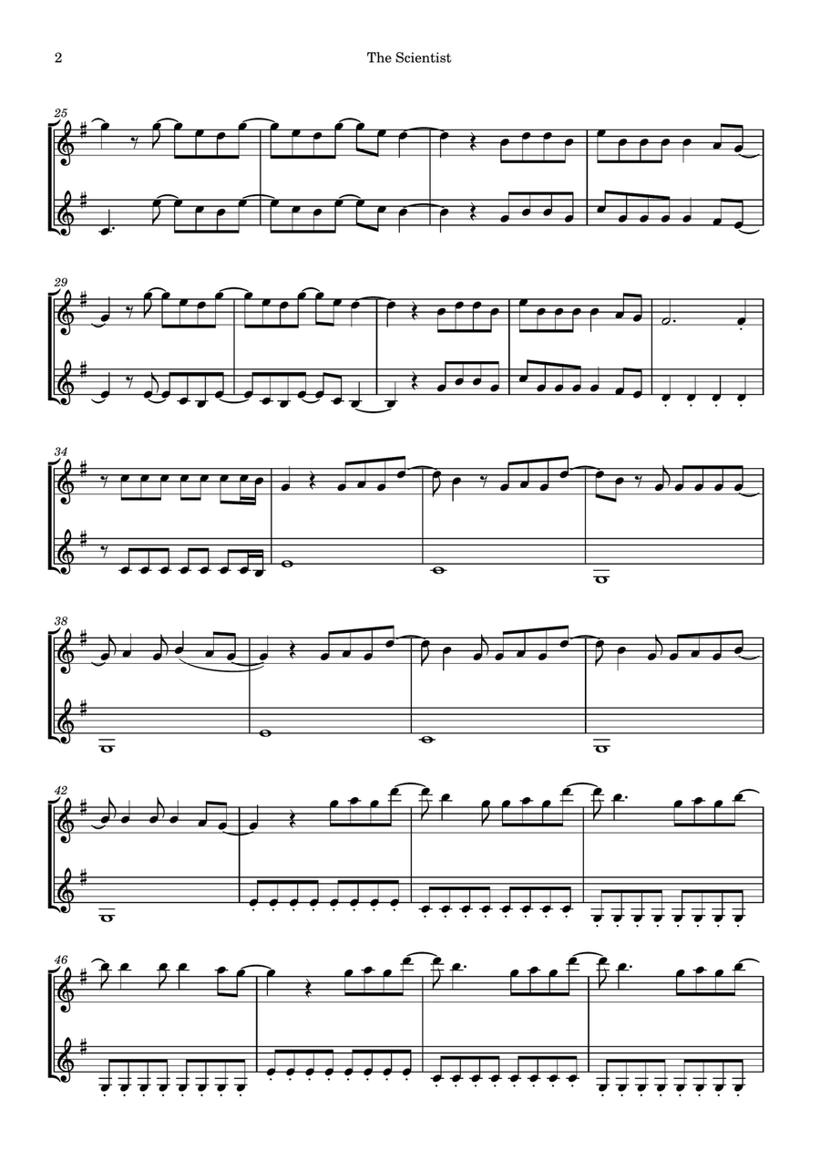 The Scientist The Scientist String Duet scores gallery preview page 2