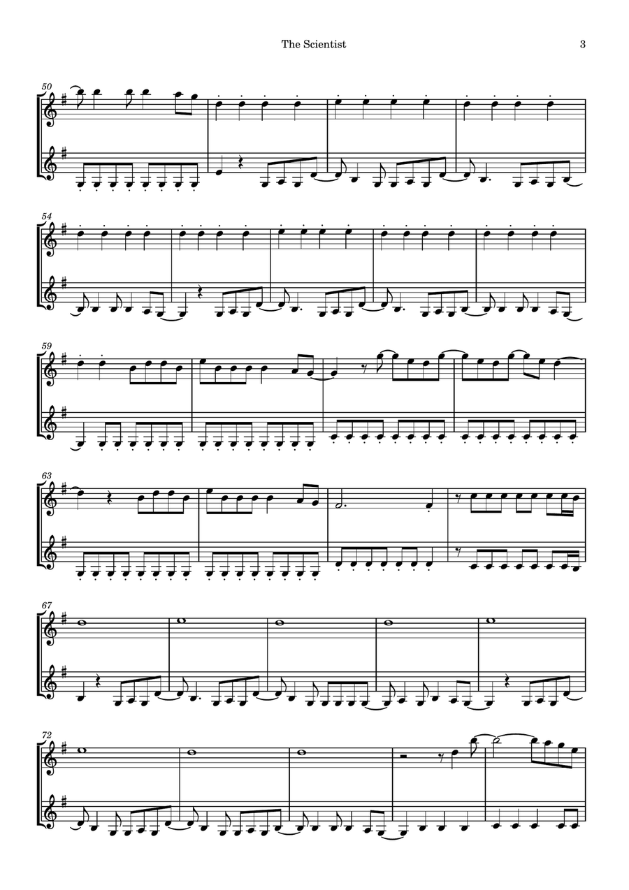 The Scientist The Scientist String Duet scores gallery preview page 3