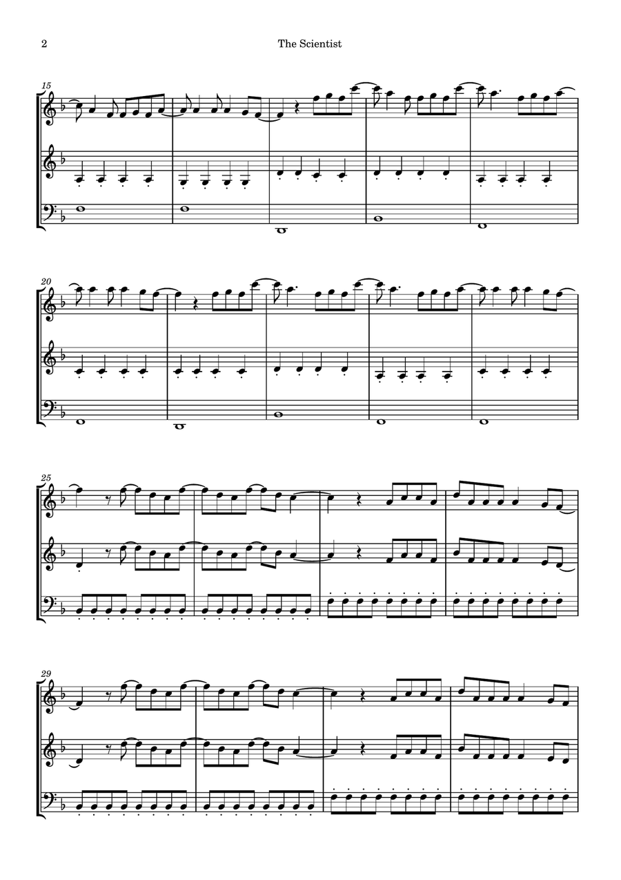 The Scientist The Scientist String Trio scores gallery preview page 2