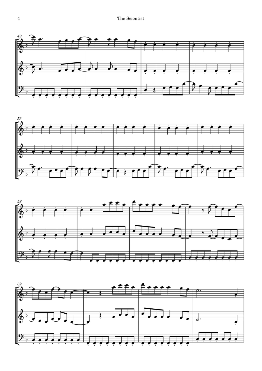 The Scientist The Scientist String Trio scores gallery preview page 4