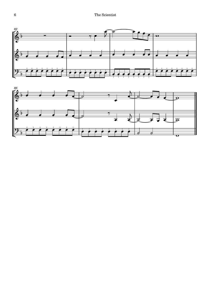 The Scientist The Scientist String Trio scores gallery preview page 6