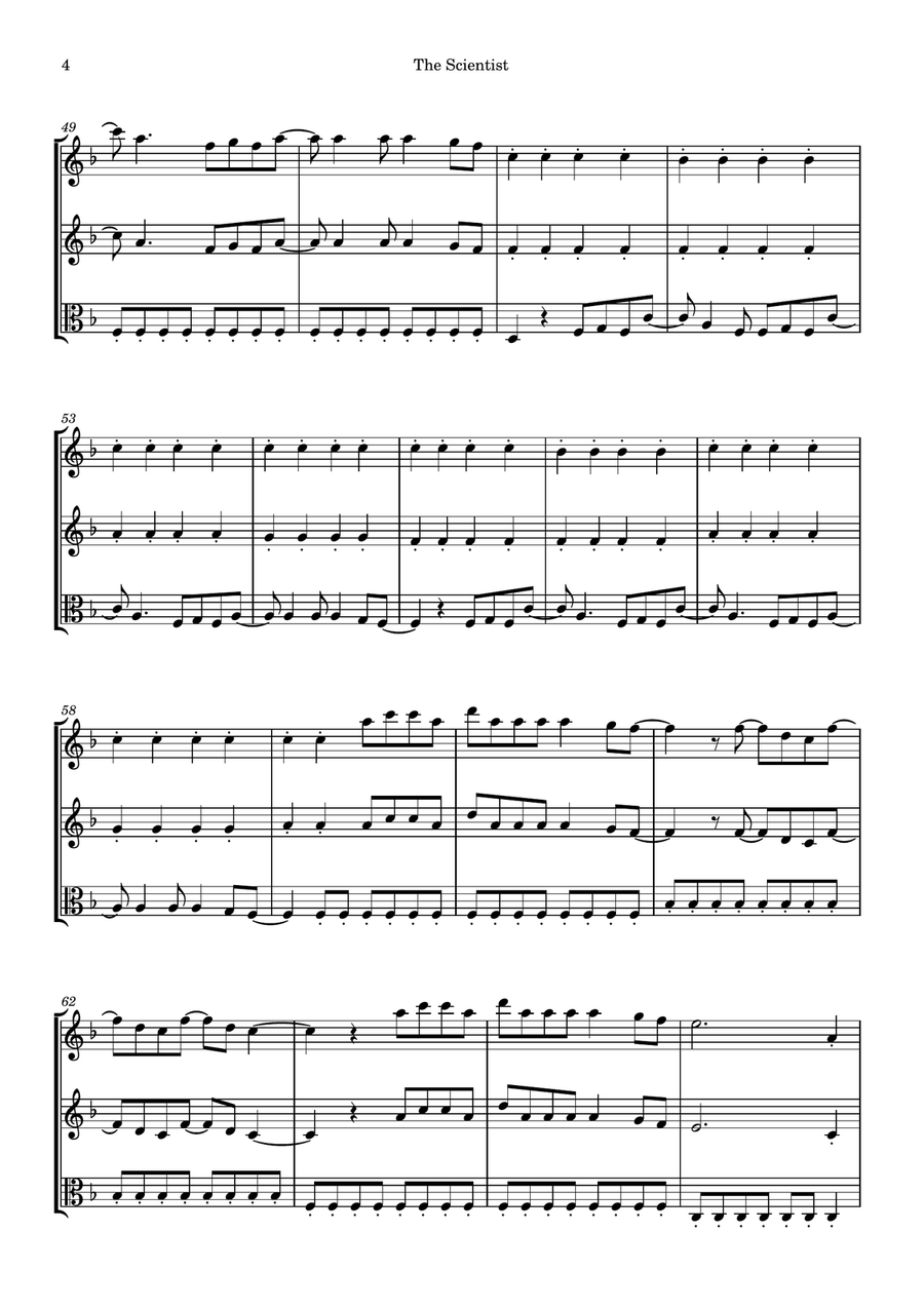The Scientist The Scientist String Trio scores gallery preview page 4