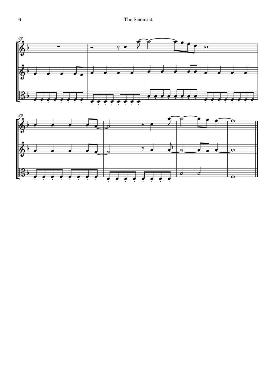 The Scientist The Scientist String Trio scores gallery preview page 6