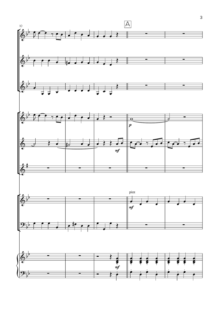 Bella Ciao Small Ensemble scores gallery preview page 4
