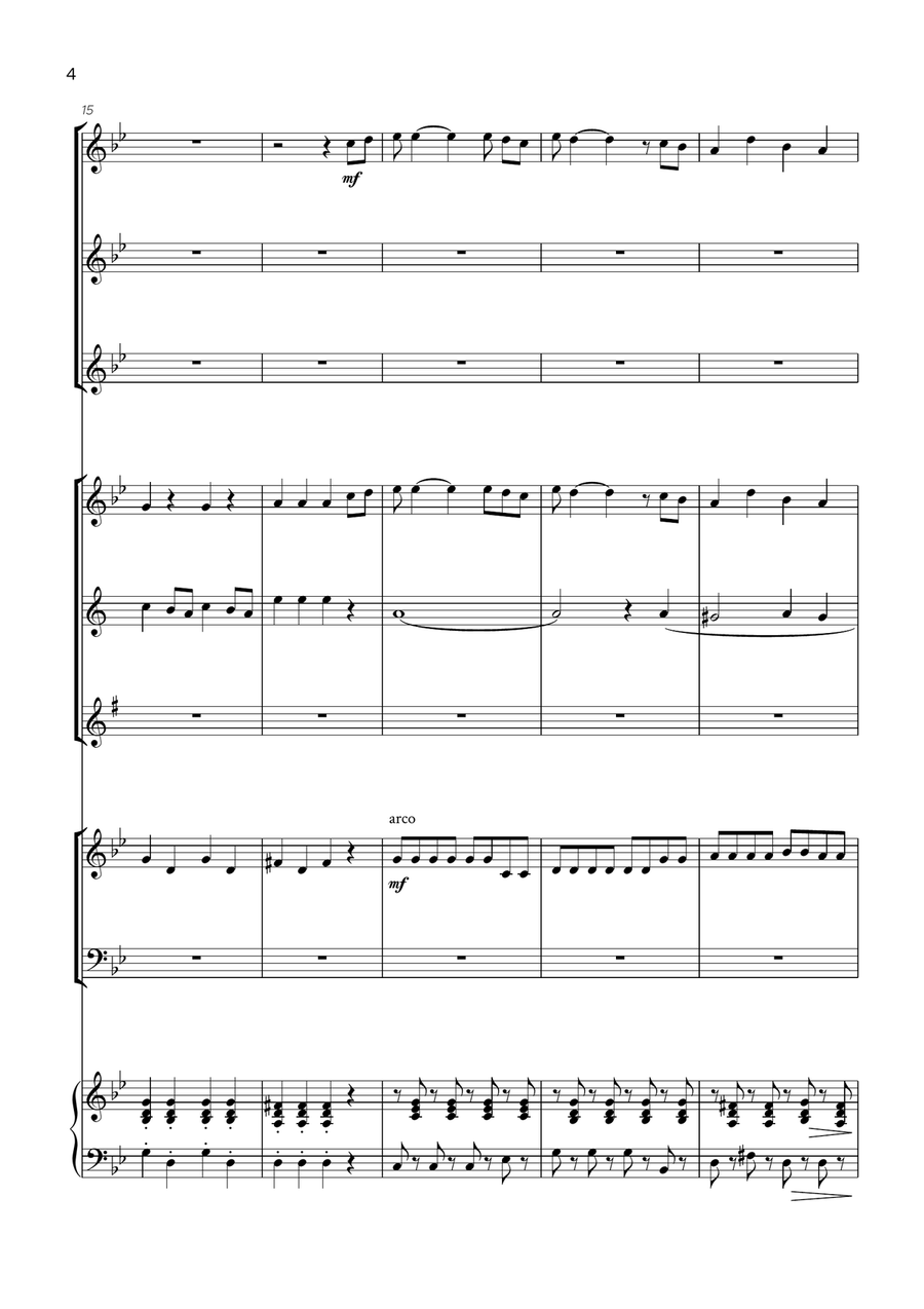 Bella Ciao Small Ensemble scores gallery preview page 5
