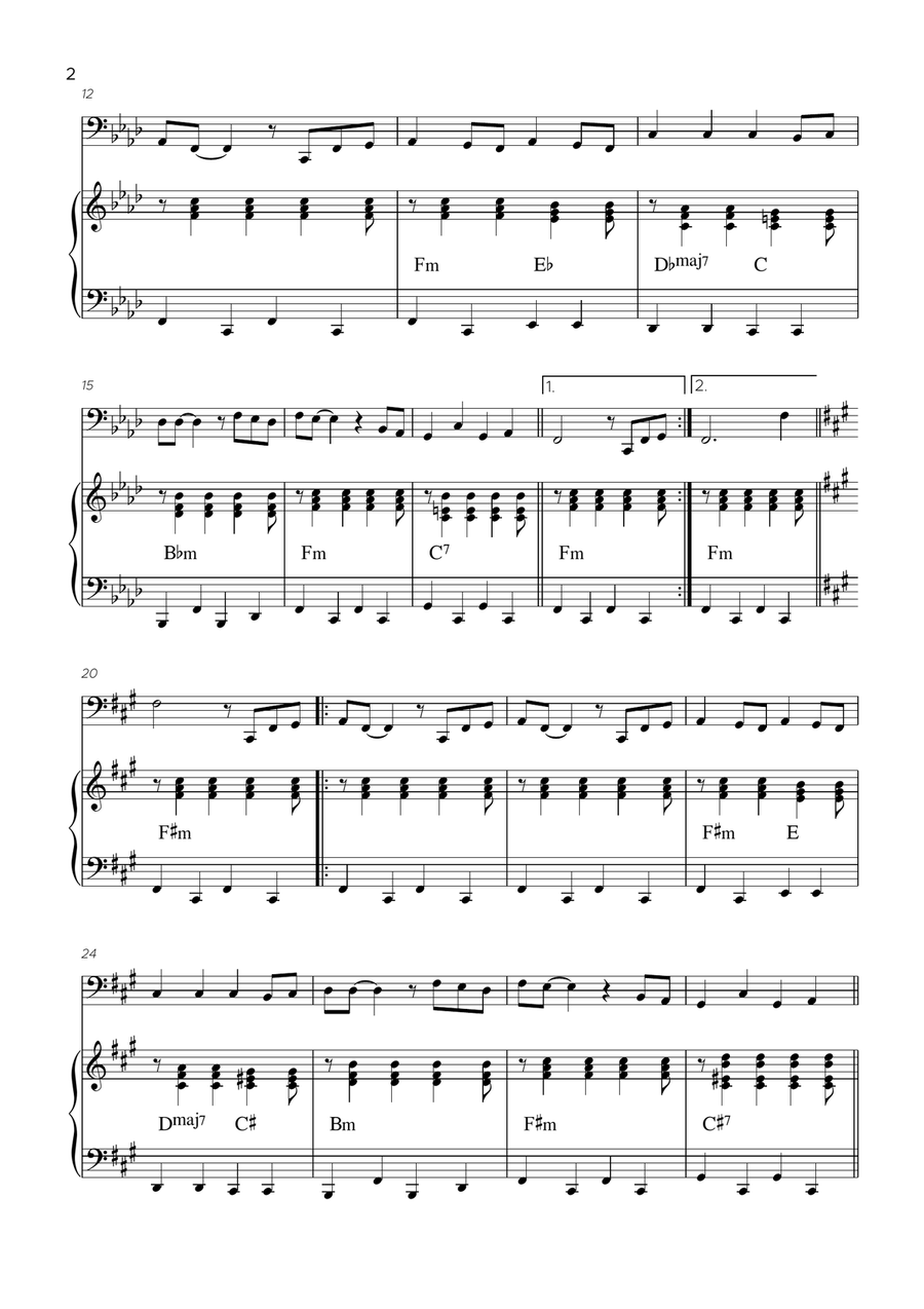 Bella Ciao Tuba scores gallery preview page 3