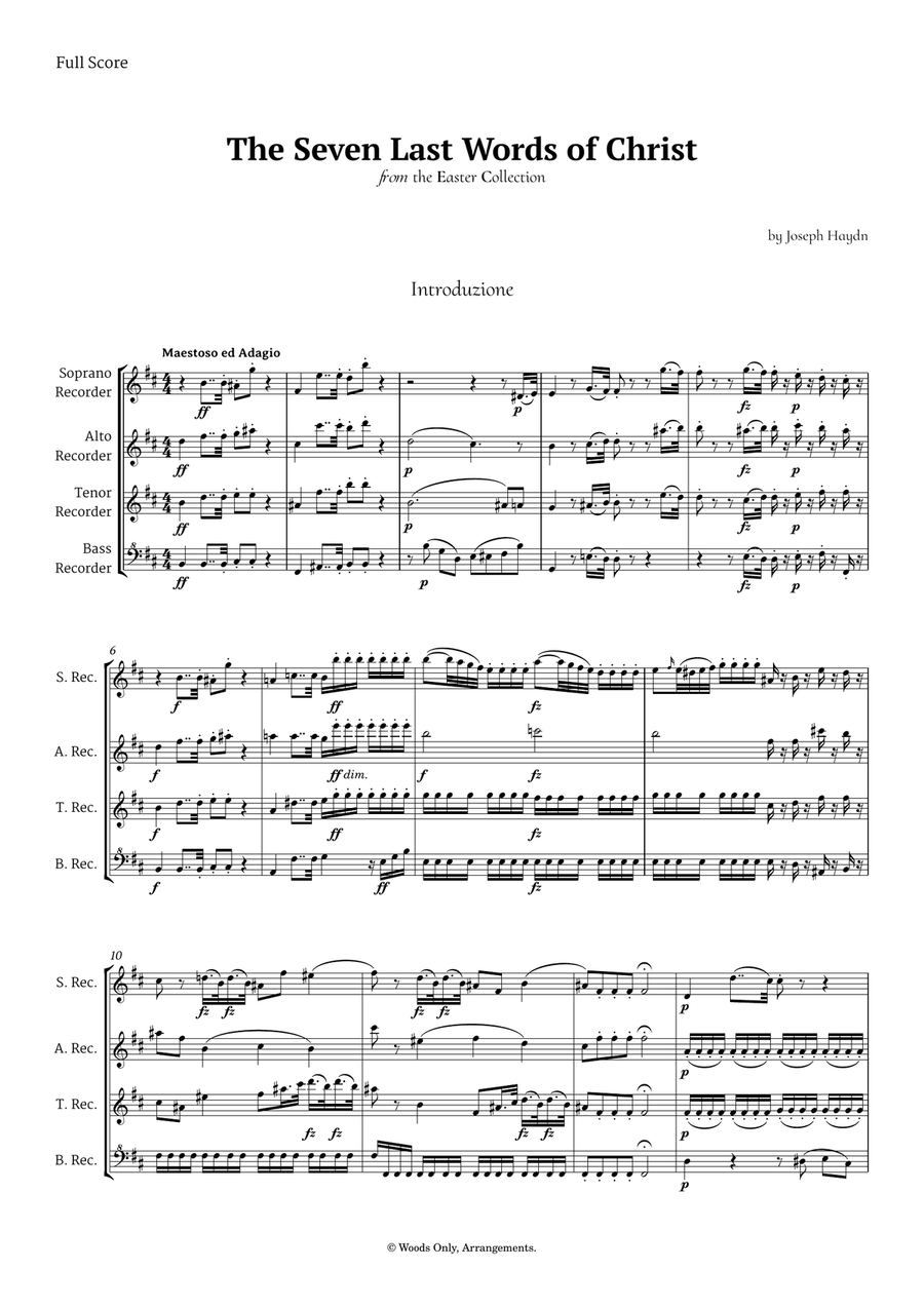 5 Easter Songs for Recorder Quartet plus one Bonus Chamber Music scores gallery preview page 2